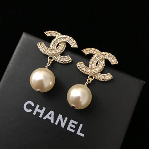 chanel cc earrings with diamonds|chanel cc earrings price list.